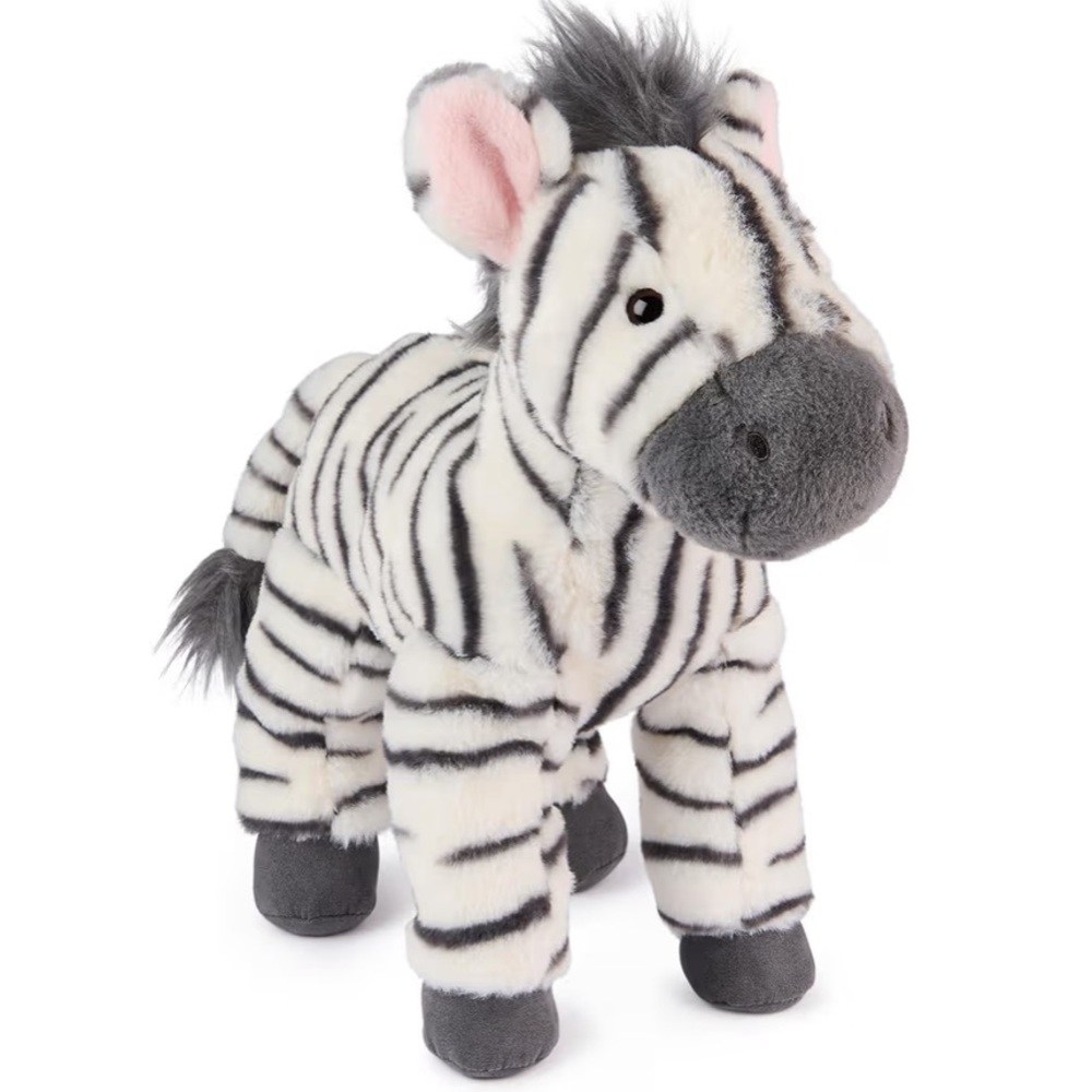 GUND Gemma Zebra Plush, Zebra Stuffed Animal for Ages 1 and Up, Gray/White, 12"